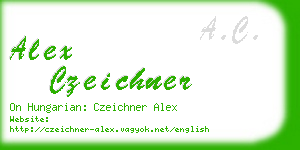 alex czeichner business card